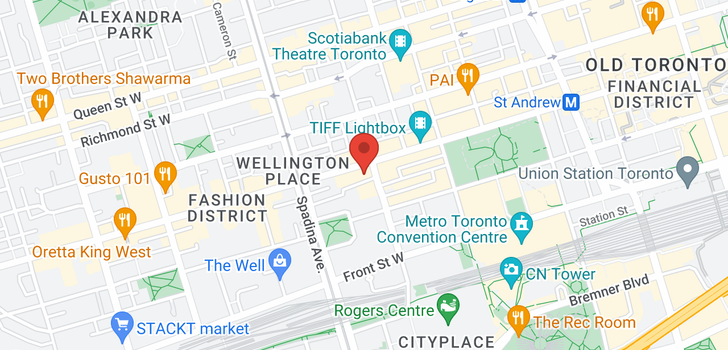 map of 365 KING ST W